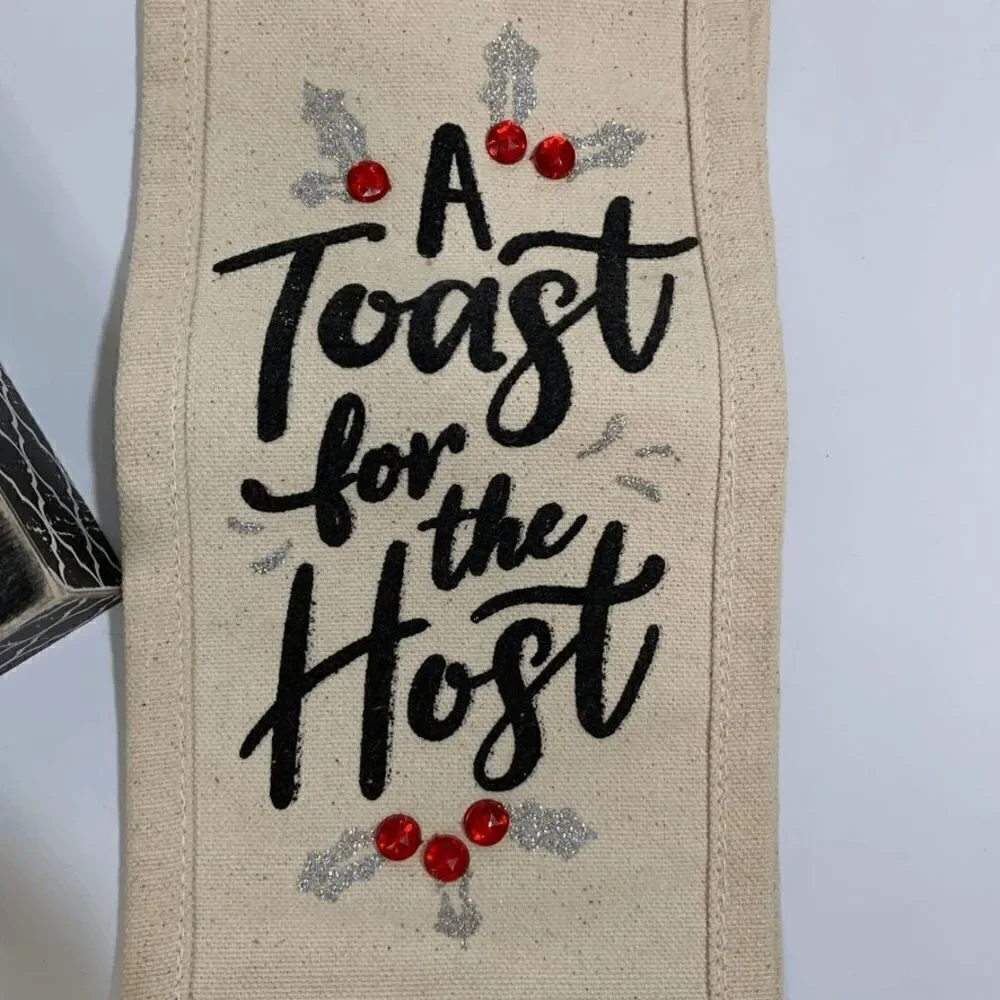 Hostess Gift - Wood Block and Wine Bag